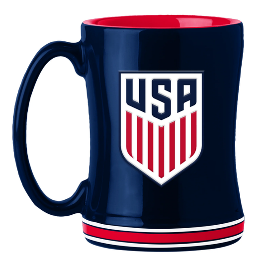 USMNT 14oz Sculpted Relief Mug Drinkware - Third Coast Soccer