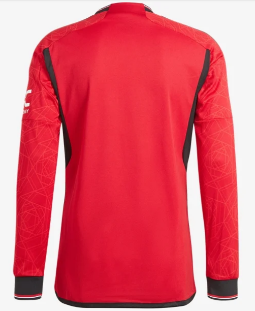 adidas Manchester United Home LS Jersey 23/24 Club Replica   - Third Coast Soccer
