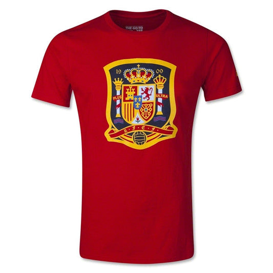adidas Men's Spain Logo Tee - Red International Replica Small Red - Third Coast Soccer