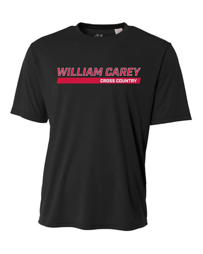 WCU Cross Country Men's Short-Sleeve Performance Shirt WCU Cross Country Black Wc W/O Crusader - Third Coast Soccer