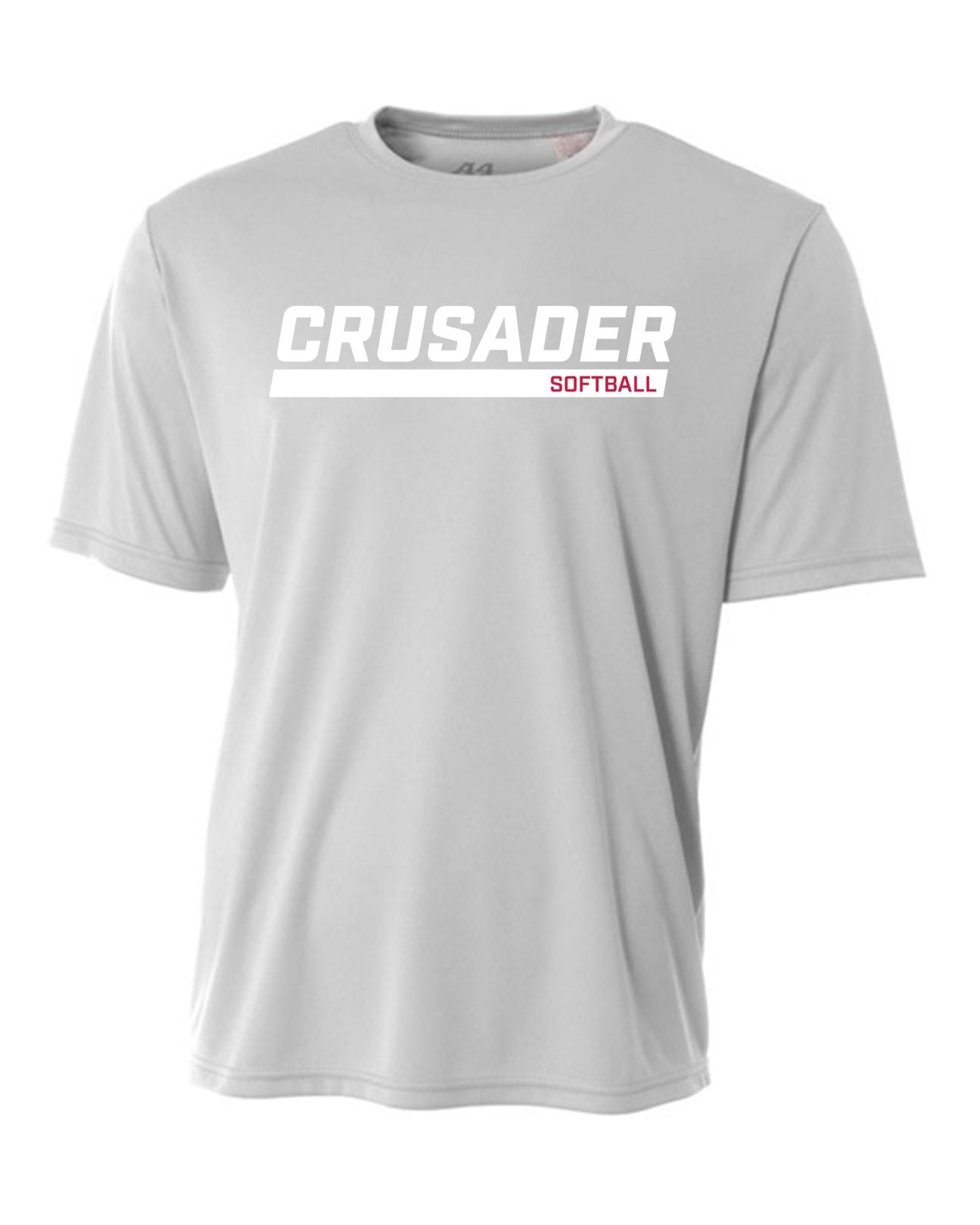 WCU Softball Youth Short-Sleeve Performance Shirt WCU Softball Silver Crusader - Third Coast Soccer