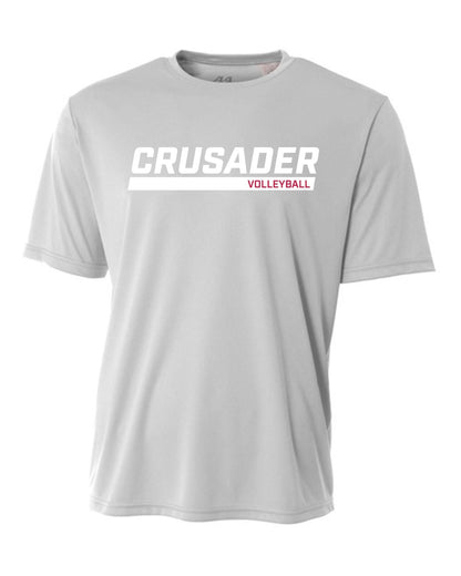 WCU Volleyball Men's Short-Sleeve Performance Shirt WCU Volleyball Silver Crusader - Third Coast Soccer