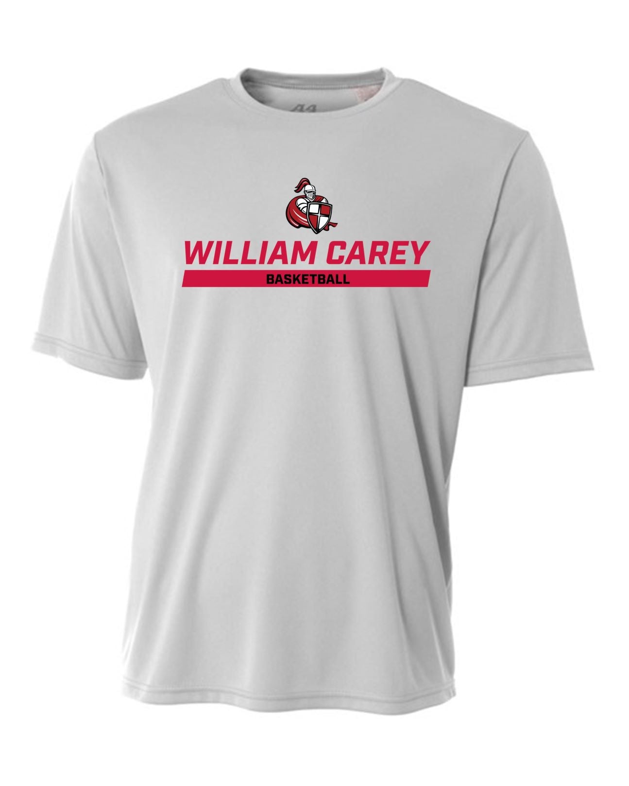 WCU Basketball Men's Short-Sleeve Performance Shirt WCU Basketball Silver Wc W/Crusader - Third Coast Soccer