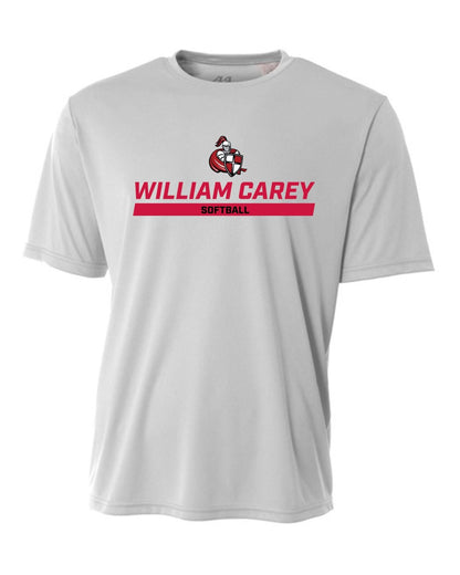WCU Softball Youth Short-Sleeve Performance Shirt WCU Softball Silver Wc W/Crusader - Third Coast Soccer