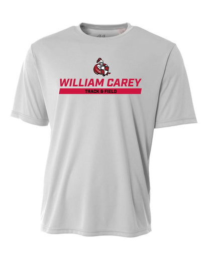 WCU Track & Field Youth Short-Sleeve Performance Shirt WCU Track & Field Silver Wc W/Crusader - Third Coast Soccer