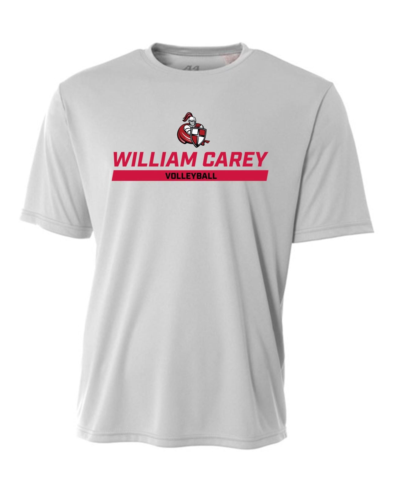 WCU Volleyball Men's Short-Sleeve Performance Shirt WCU Volleyball Silver Wc W/Crusader - Third Coast Soccer