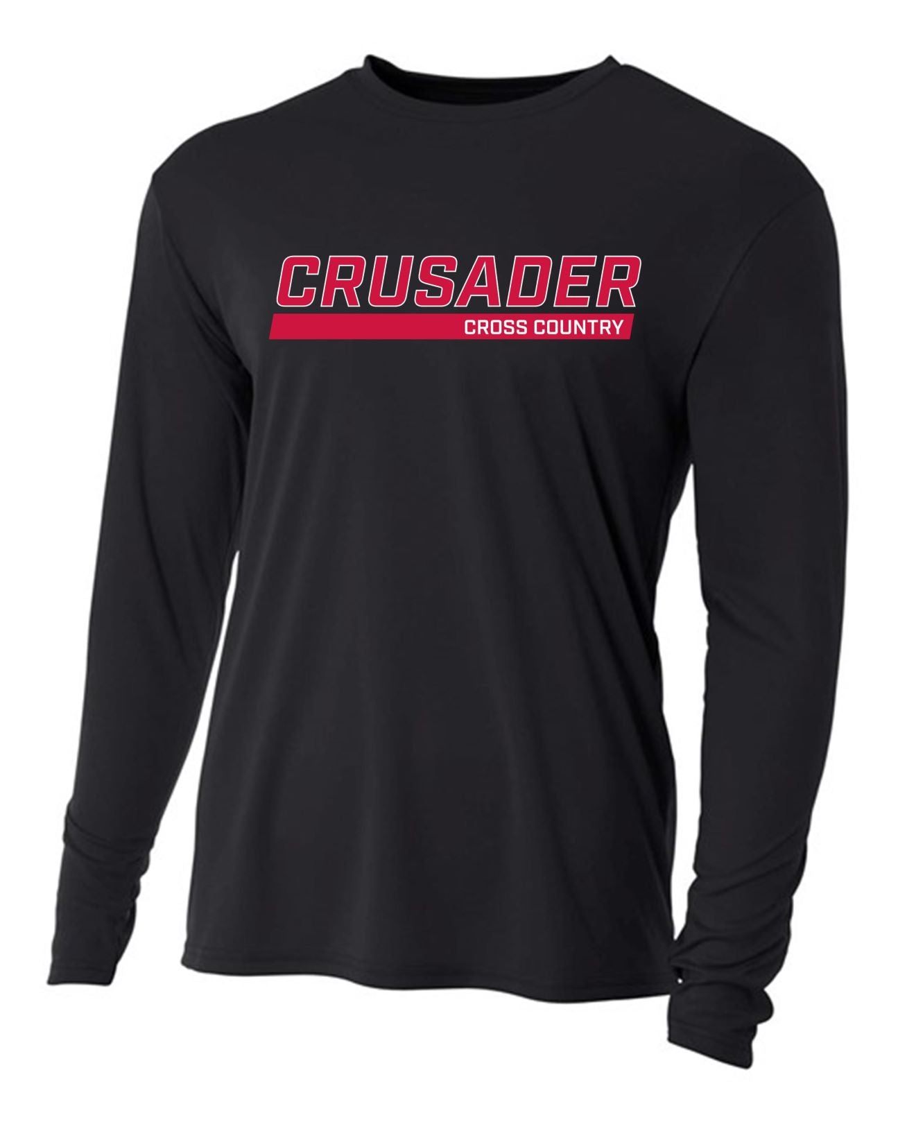 WCU Cross Country Youth Long-Sleeve Performance Shirt WCU Cross Country Black Crusader - Third Coast Soccer