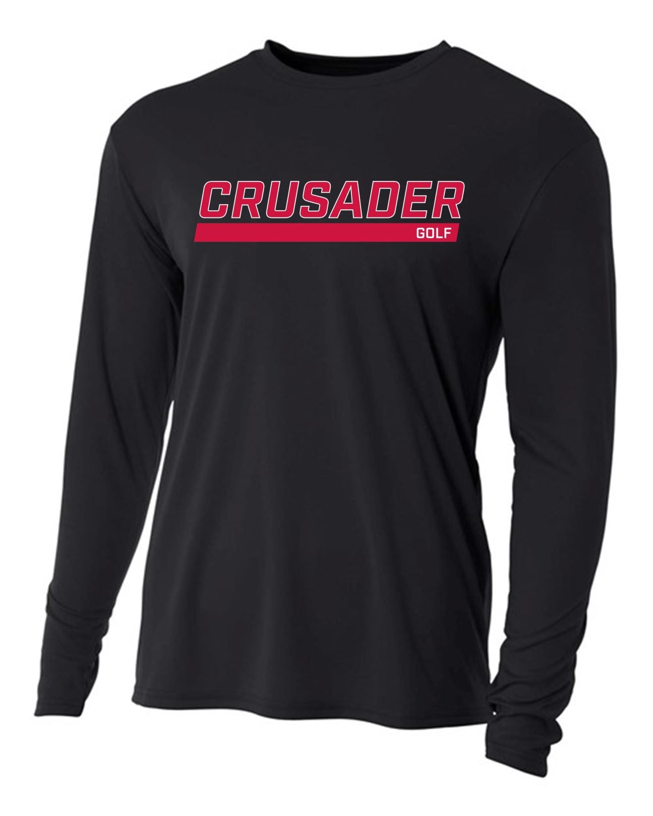 WCU Golf Men's Long-Sleeve Performance Shirt WCU Golf Black Crusader - Third Coast Soccer