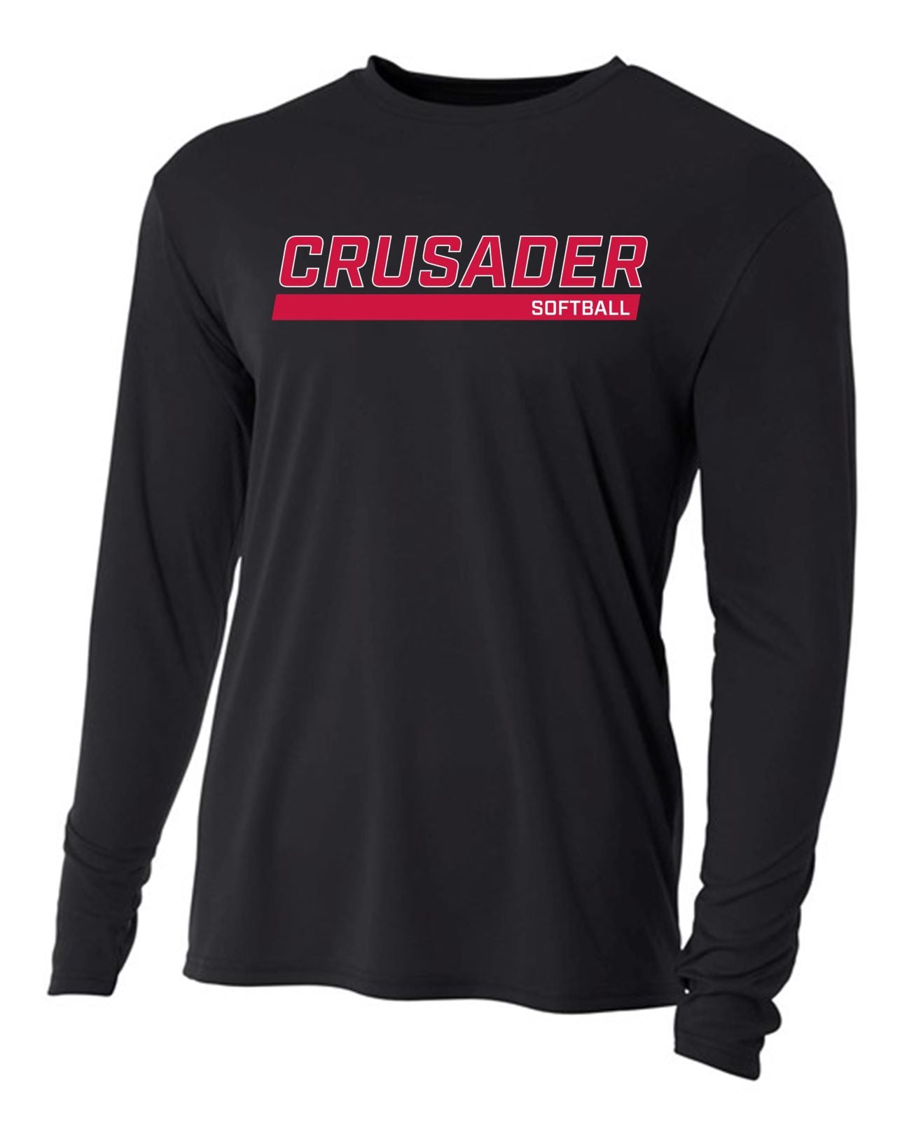 WCU Softball Men's Long-Sleeve Performance Shirt WCU Softball Black Crusader - Third Coast Soccer