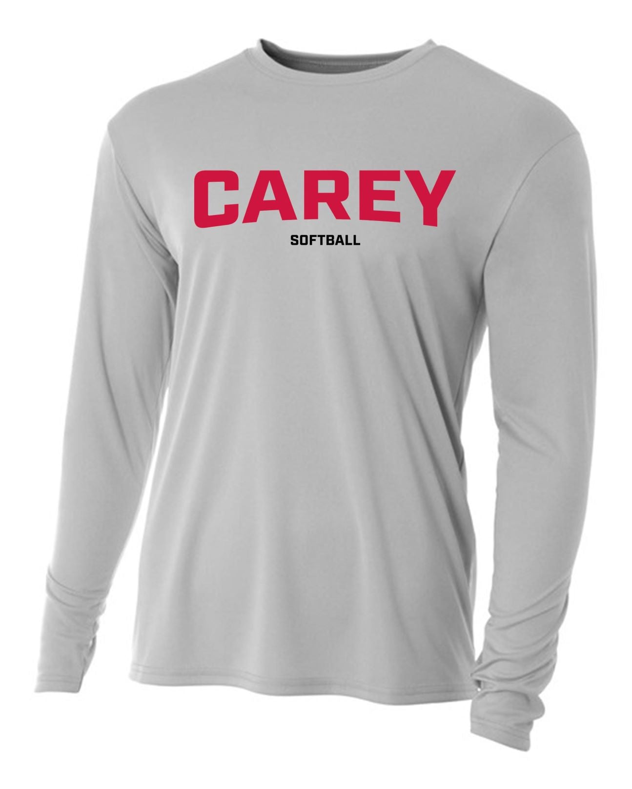 WCU Softball Men's Long-Sleeve Performance Shirt WCU Softball Silver Carey - Third Coast Soccer