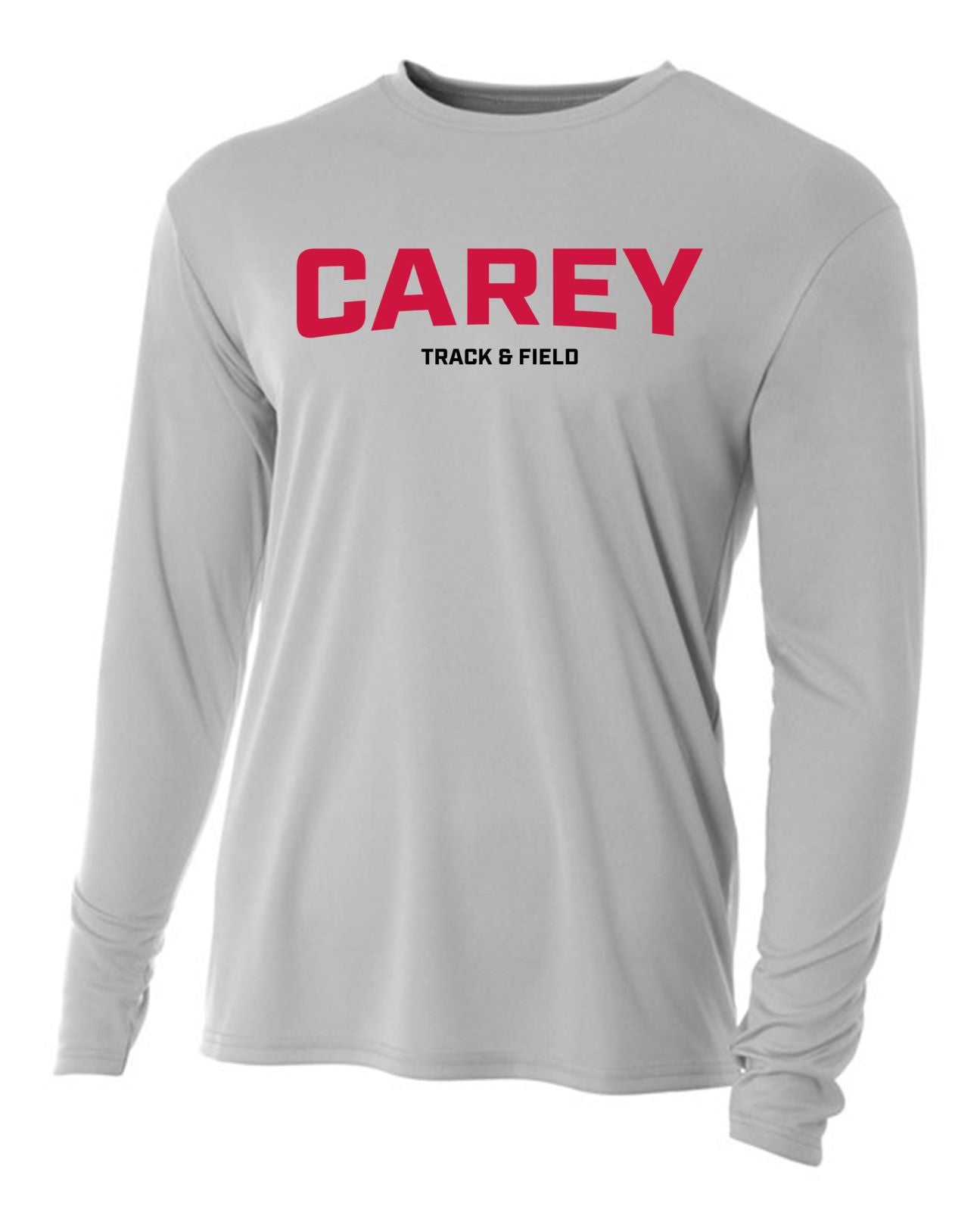 WCU Track & Field Youth Long-Sleeve Performance Shirt WCU Track & Field Silver Carey - Third Coast Soccer