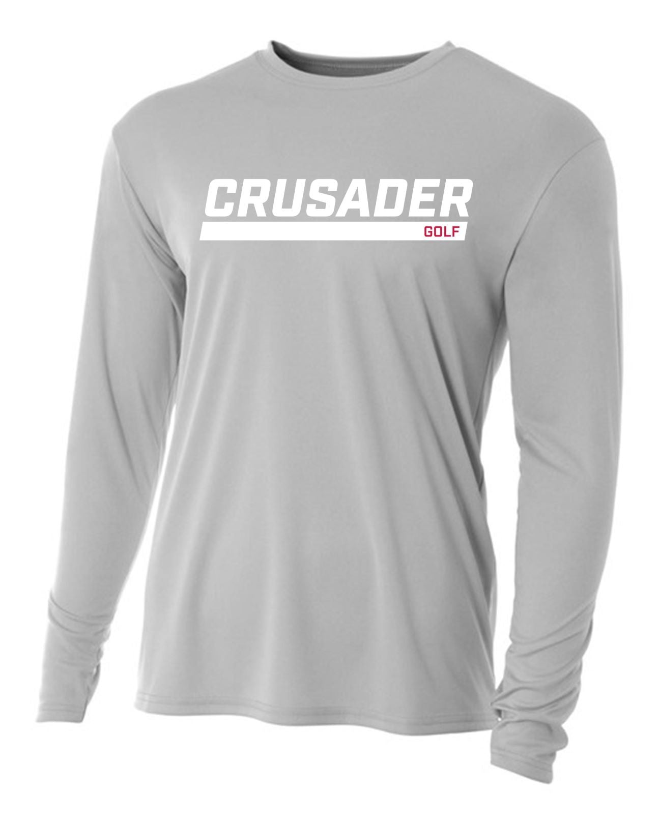 WCU Golf Men's Long-Sleeve Performance Shirt WCU Golf Silver Crusader - Third Coast Soccer