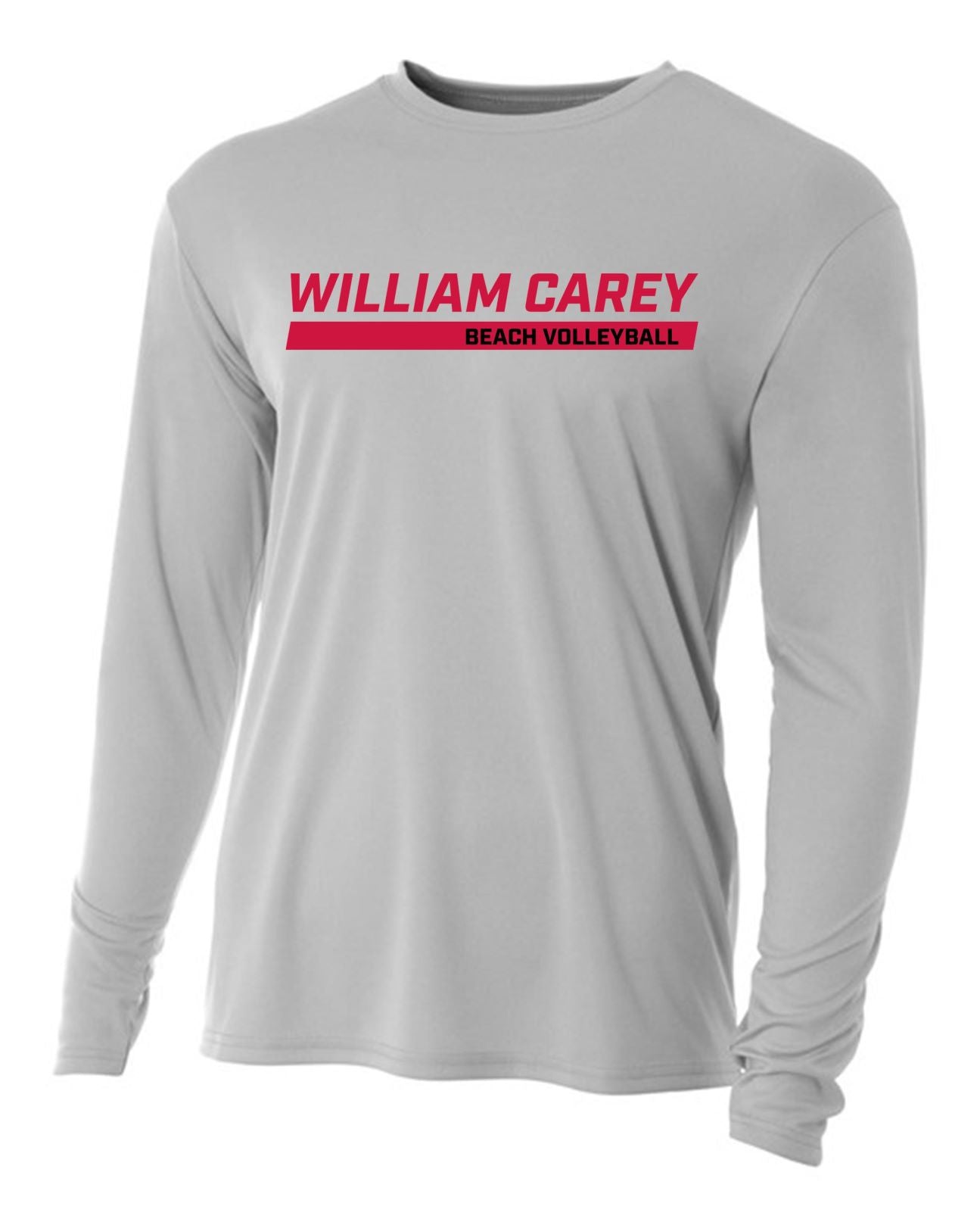 WCU Beach Volleyball Youth Long-Sleeve Performance Shirt WCU Beach Volleyball Silver Wc W/O Crusader - Third Coast Soccer