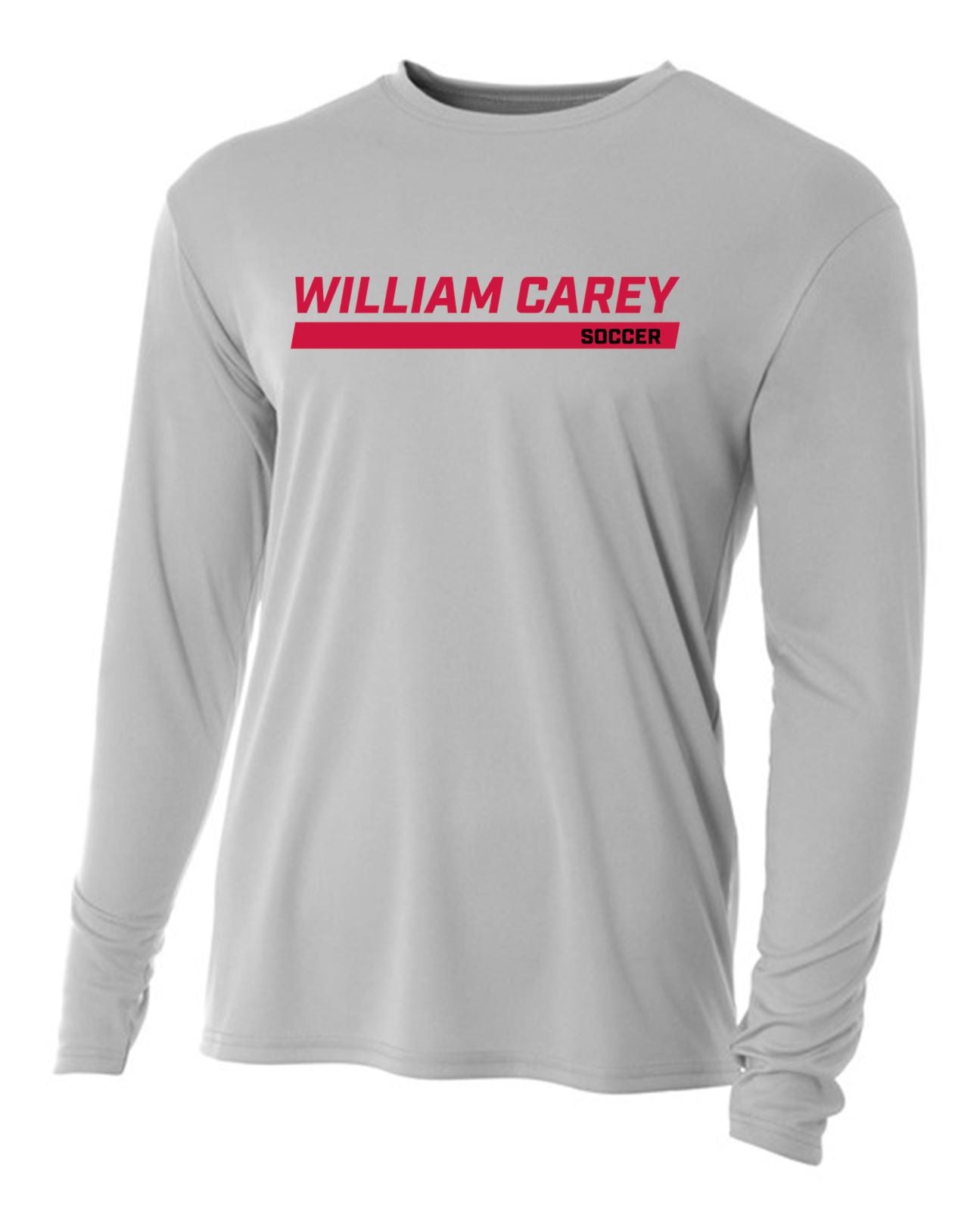 WCU Soccer Men's Long-Sleeve Performance Shirt WCU Soccer Silver Wc W/O Crusader - Third Coast Soccer