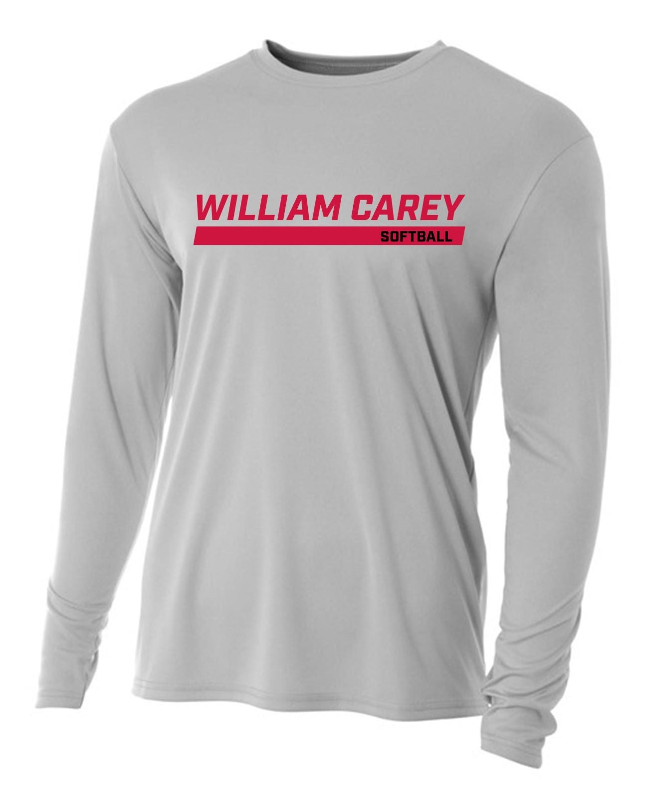 WCU Softball Youth Long-Sleeve Performance Shirt WCU Softball Silver Wc W/O Crusader - Third Coast Soccer