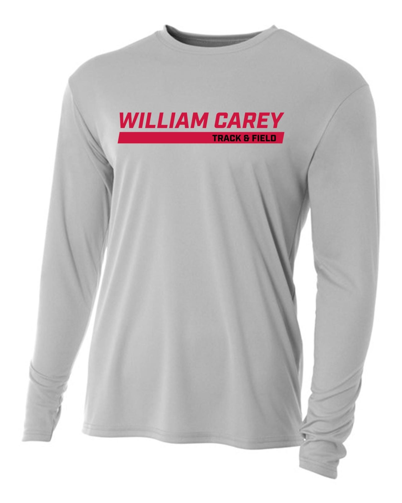 WCU Track & Field Youth Long-Sleeve Performance Shirt WCU Track & Field Silver Wc W/O Crusader - Third Coast Soccer