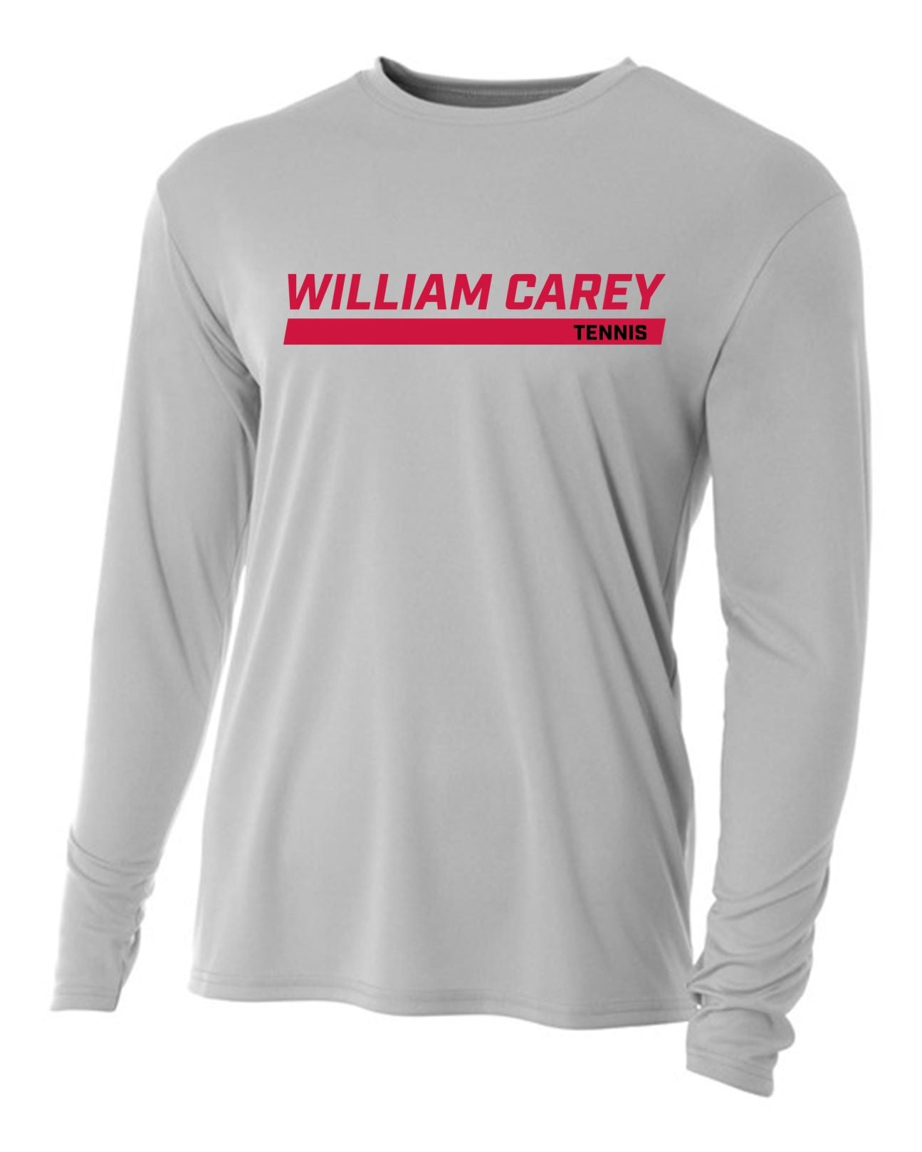 WCU Tennis Men's Long-Sleeve Performance Shirt WCU Tennis Silver Wc W/O Crusader - Third Coast Soccer