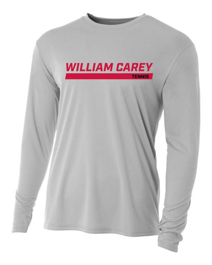WCU Tennis Men's Long-Sleeve Performance Shirt WCU Tennis Silver Wc W/O Crusader - Third Coast Soccer