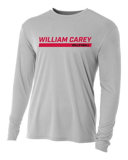 WCU Volleyball Youth Long-Sleeve Performance Shirt WCU Volleyball Silver Wc W/O Crusader - Third Coast Soccer
