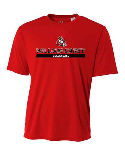 WCU Volleyball Men's Short-Sleeve Performance Shirt WCU Volleyball Red Wc W/Crusader - Third Coast Soccer