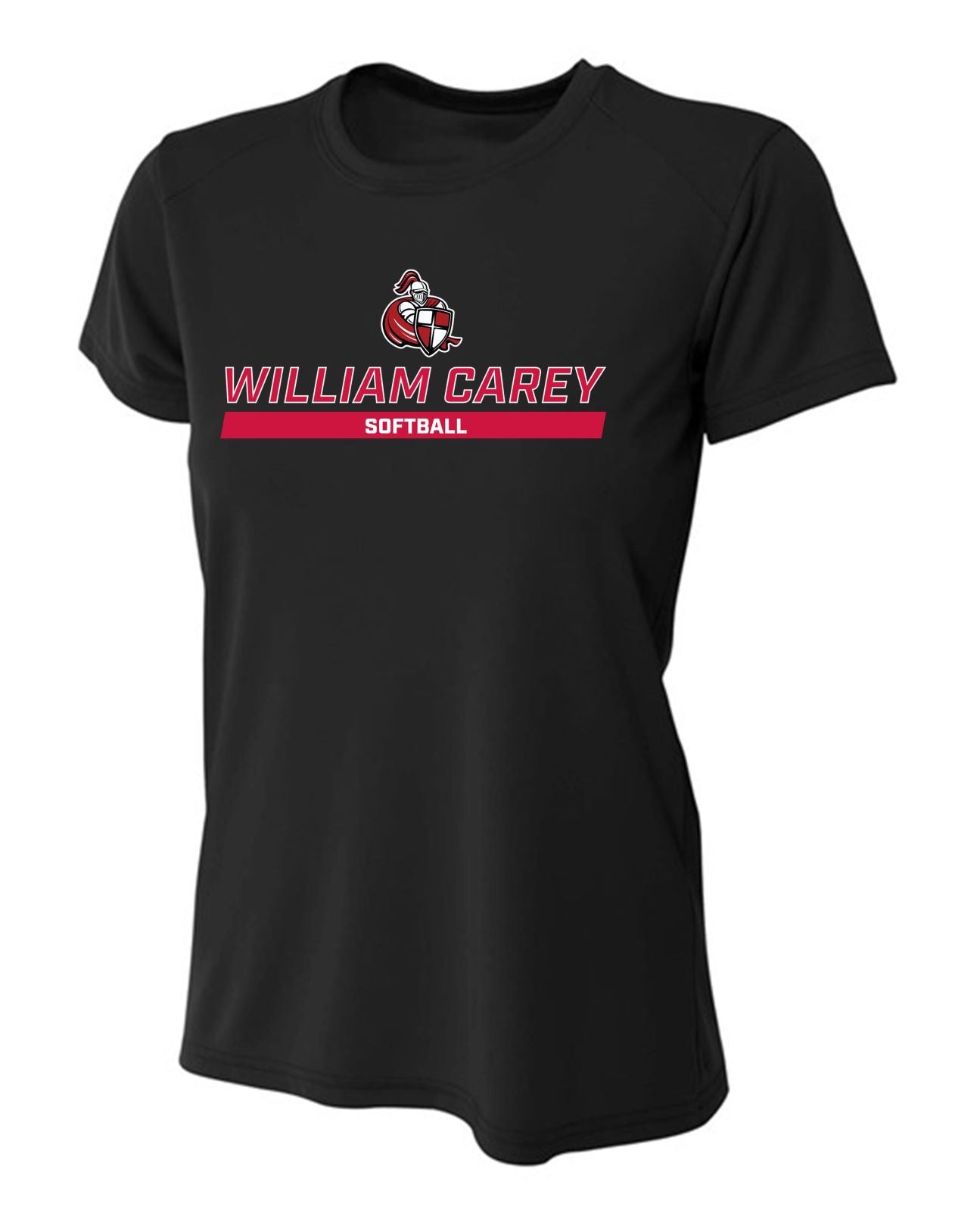 WCU Softball Women's Short-Sleeve Performance Shirt WCU Softball Black Wc W/Crusader - Third Coast Soccer