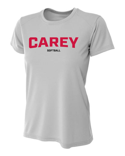 WCU Softball Women's Short-Sleeve Performance Shirt WCU Softball Silver Carey - Third Coast Soccer