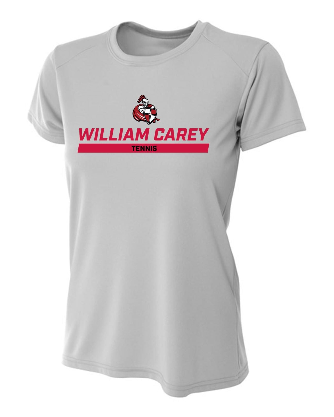 WCU Tennis Women's Short-Sleeve Performance Shirt WCU Tennis Silver Wc W/Crusader - Third Coast Soccer