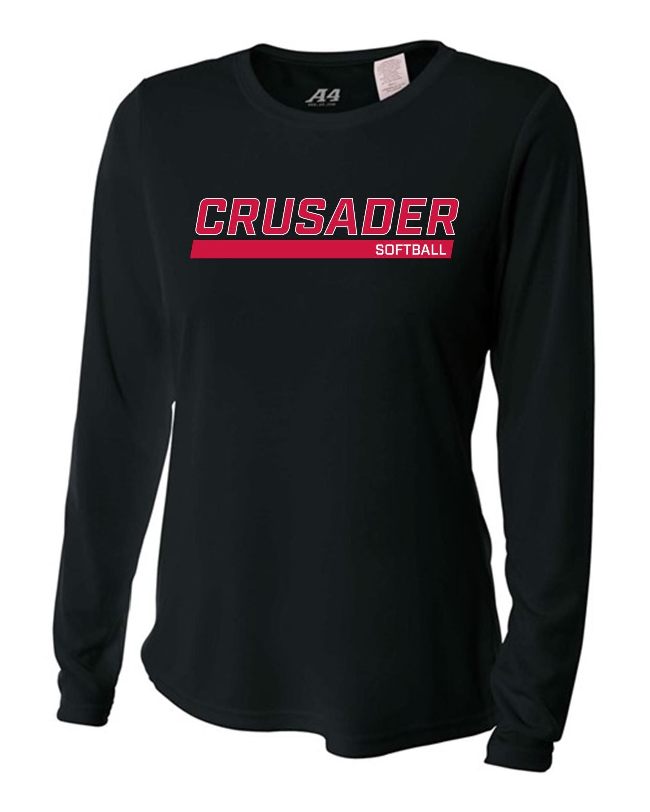 WCU Softball Women's Long-Sleeve Performance Shirt WCU Softball Black Crusader - Third Coast Soccer