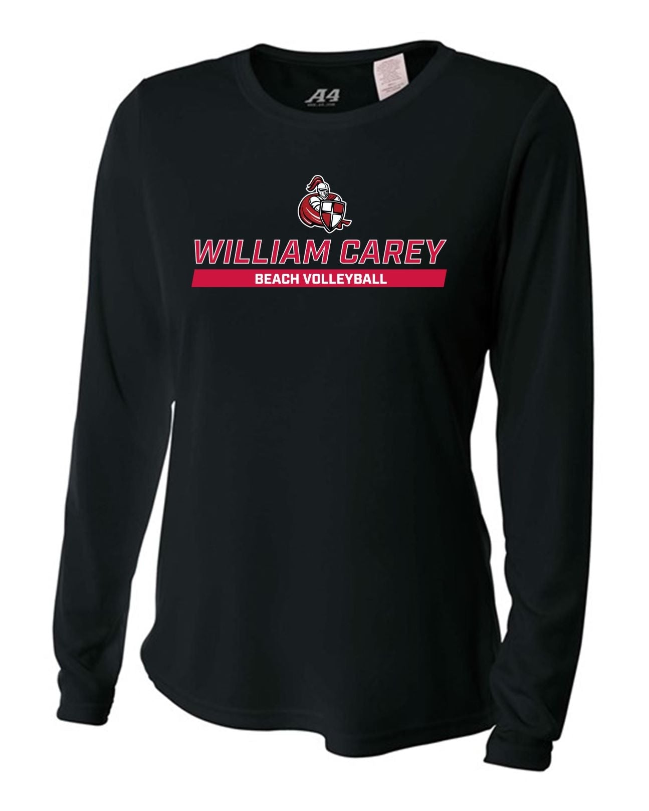 WCU Beach Volleyball Women's Long-Sleeve Performance Shirt WCU Beach Volleyball Black Wc W/Crusader - Third Coast Soccer