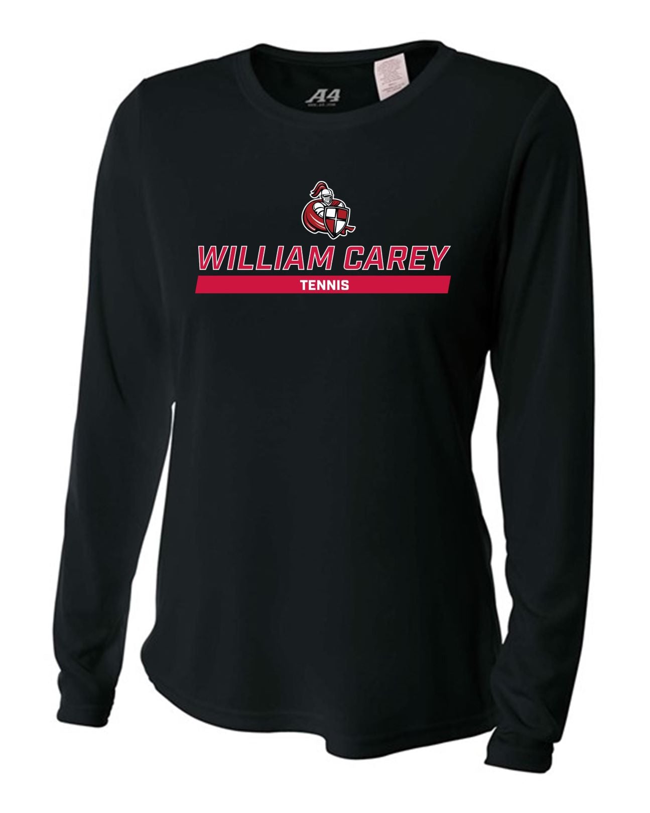 WCU Tennis Women's Long-Sleeve Performance Shirt WCU Tennis Black Wc W/Crusader - Third Coast Soccer
