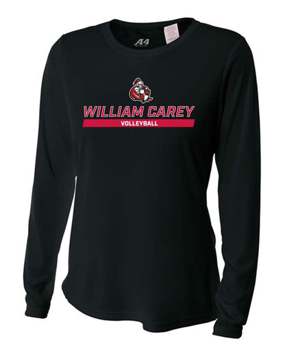WCU Volleyball Women's Long-Sleeve Performance Shirt WCU Volleyball Black Wc W/Crusader - Third Coast Soccer