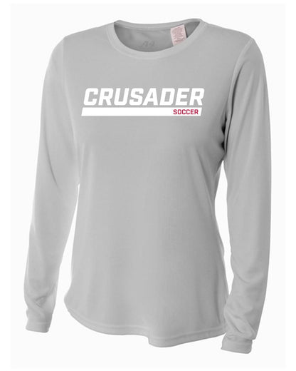 WCU Soccer Women's Long-Sleeve Performance Shirt WCU Soccer Silver Crusader - Third Coast Soccer