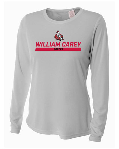 WCU Soccer Women's Long-Sleeve Performance Shirt WCU Soccer Silver Wc W/Crusader - Third Coast Soccer