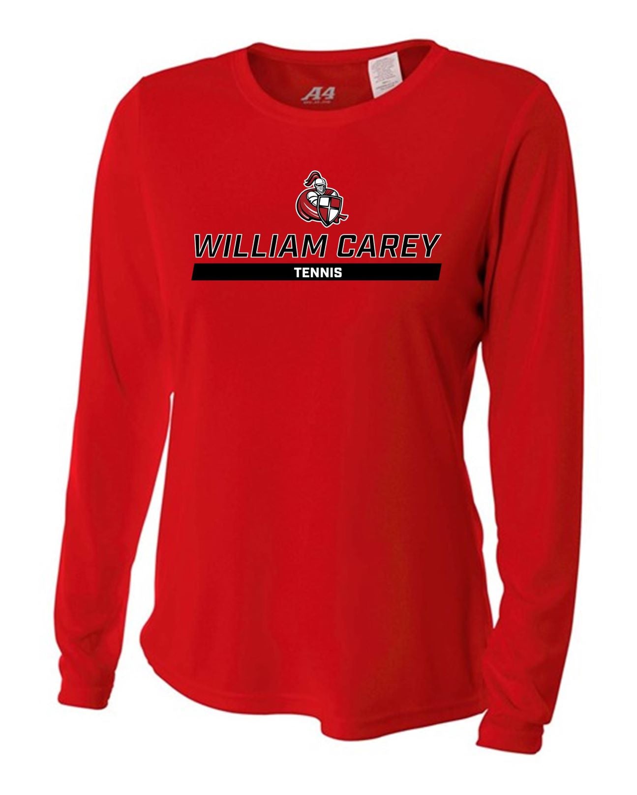 WCU Tennis Women's Long-Sleeve Performance Shirt WCU Tennis Red Wc W/Crusader - Third Coast Soccer