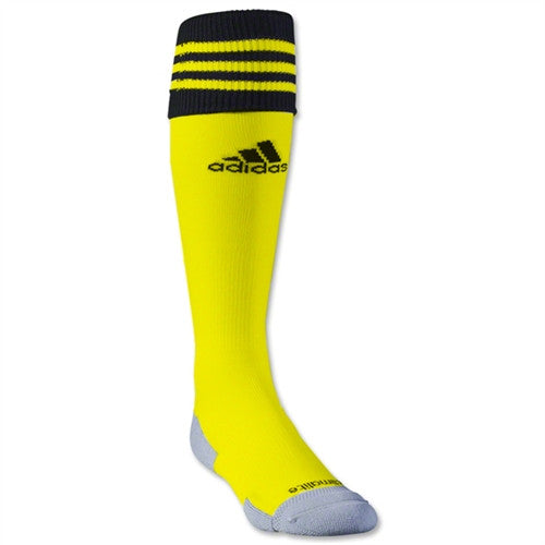 adidas Copa Zone Cushion Ii Soccer Sock Medium - Crew Yellow/Black Socks Medium (8-10, 9-11, Etc.) Crew Yellow/Black - Third Coast Soccer
