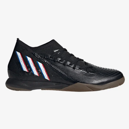 adidas Predator Edge.3 Indoor - Black/White/Red Men's Footwear Closeout   - Third Coast Soccer