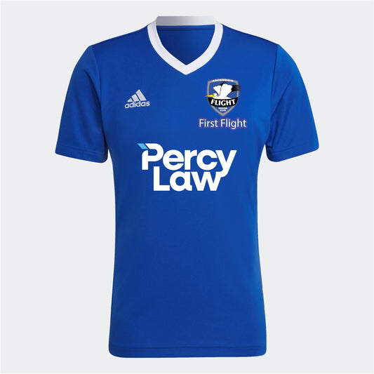 adidas AFSC First Flight Youth Entrada 26 Jersey Ascension Flight Rec & Academy Royal Blue/White Youth XXSmall - Third Coast Soccer