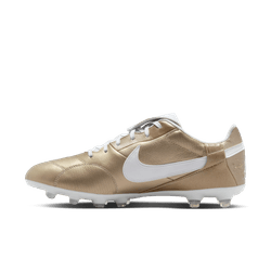 Nike Premier 3 FG - Metallic Gold/White Mens Footwear   - Third Coast Soccer