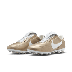 Nike Premier 3 FG - Metallic Gold/White Men's Footwear Closeout Metallic Gold Grain/White Mens 6.5 - Third Coast Soccer