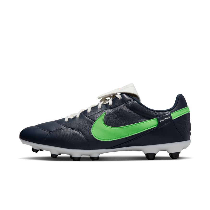 Nike Premier 3 FG - Obsidian/Rage Green/Sail Mens Footwear Mens 6.5 Obsidian/Rage Green/Sail - Third Coast Soccer