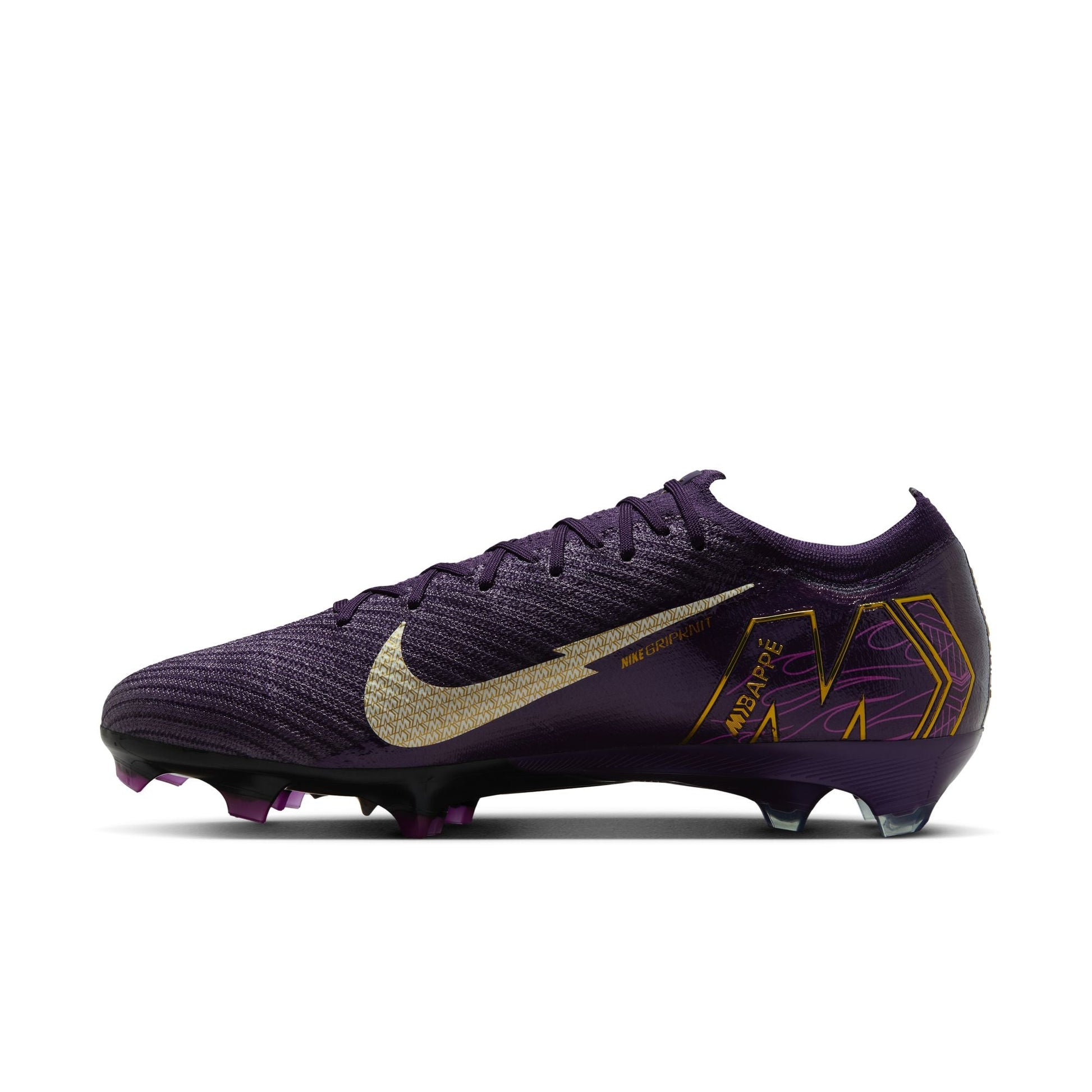 Nike Mercurial Vapor 16 Elite Kylian Mbappe FG - Purple/Ivory Men's Footwear Closeout - Third Coast Soccer