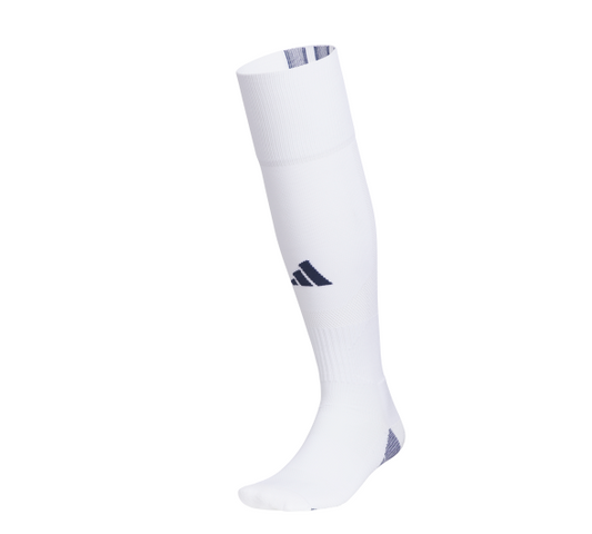 adidas Team Speed 5 Sock - White/Navy Socks - Third Coast Soccer
