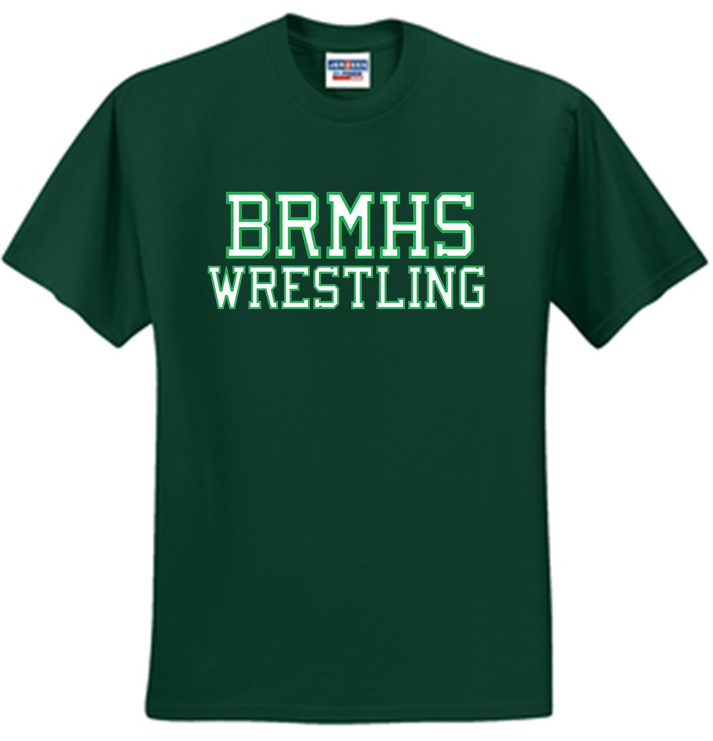 BRMHS WRESTLING SHORT SLEEVE T-SHIRT T-Shirts Green Youth Medium - Third Coast Soccer