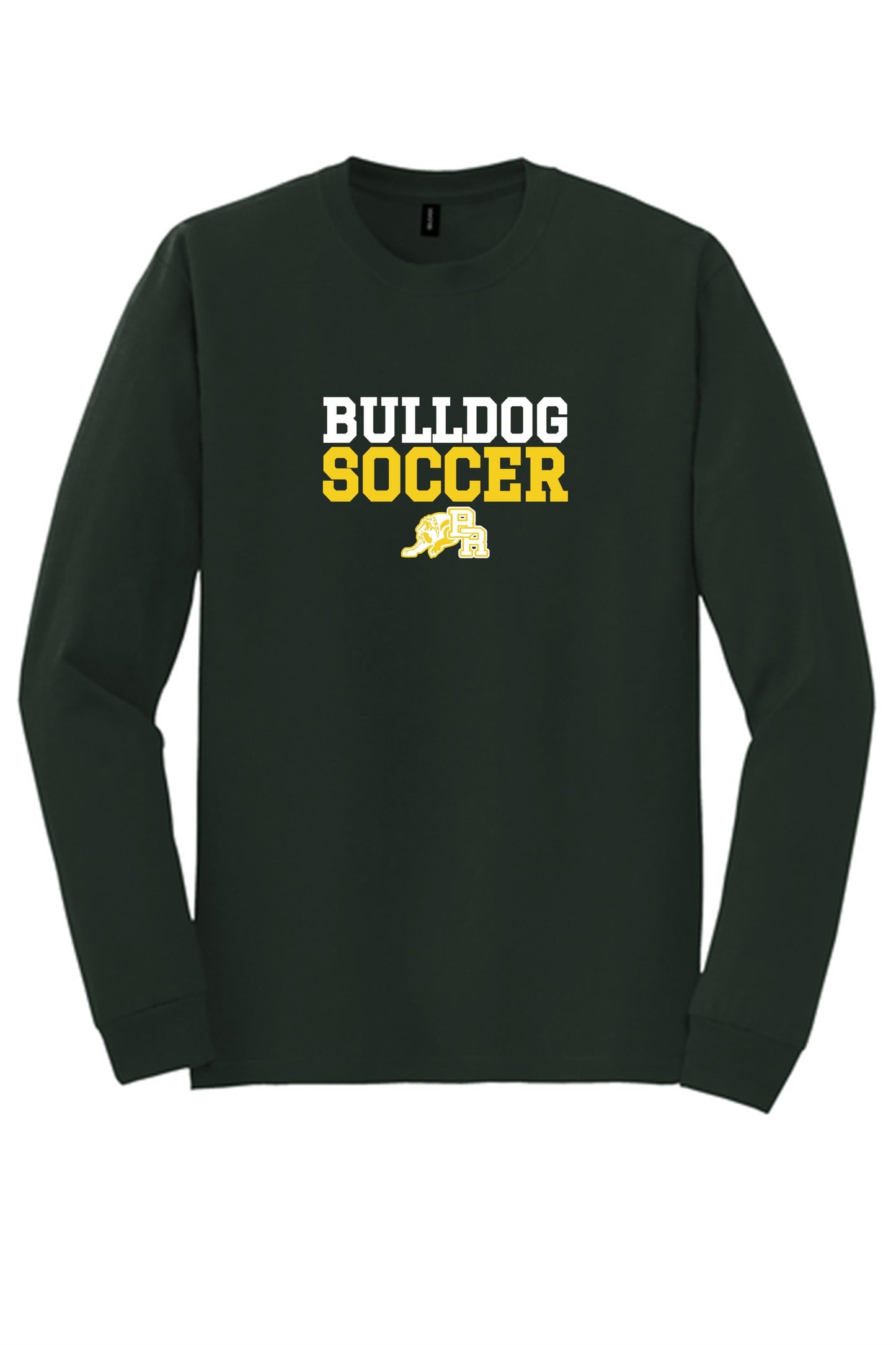 BRMHS Bulldog Soccer LS Tee BRMHS Soccer Forest Green Mens Small - Third Coast Soccer