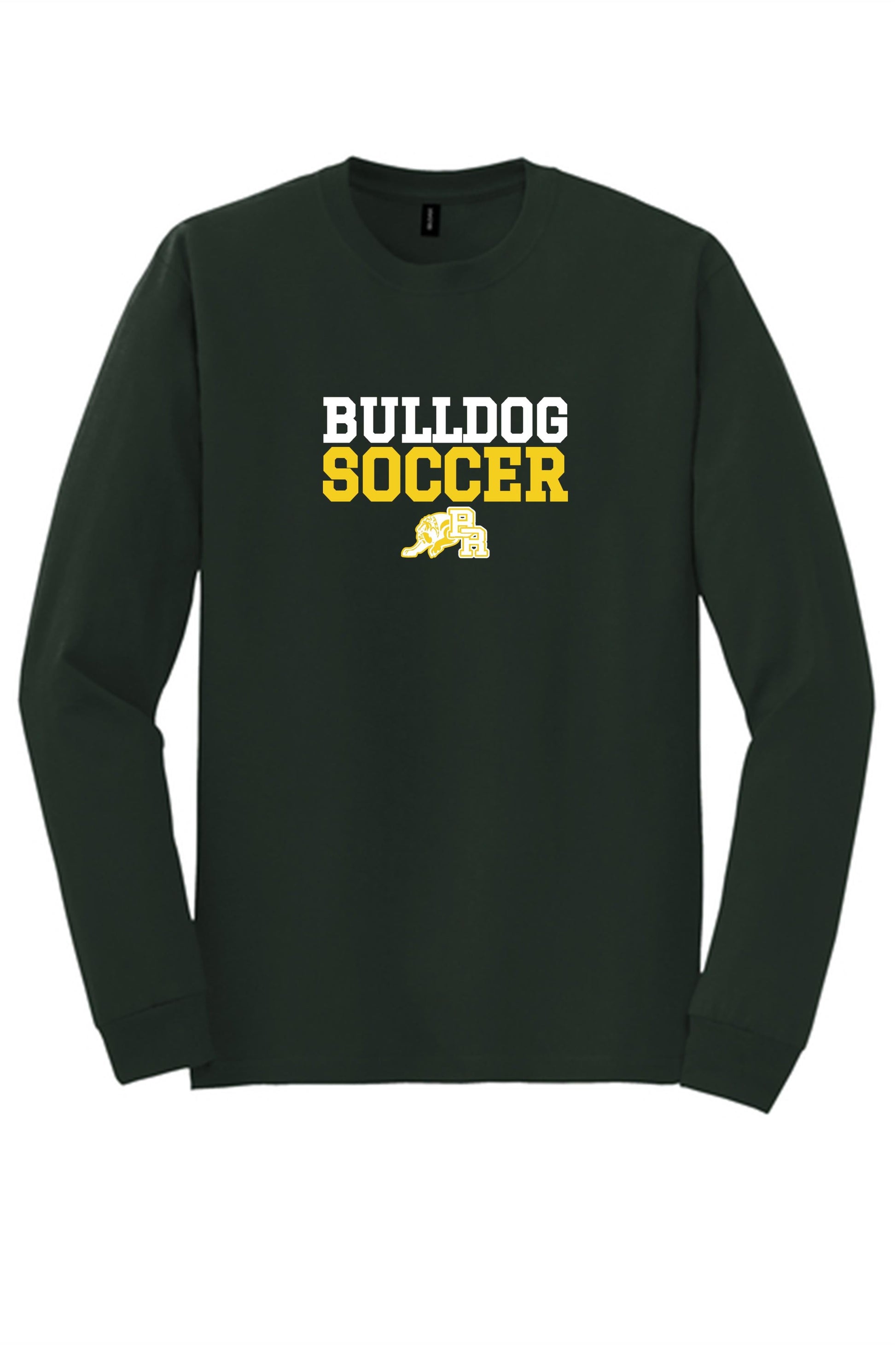BRMHS Bulldog Soccer LS Tee BRMHS Soccer Forest Green Mens Small - Third Coast Soccer