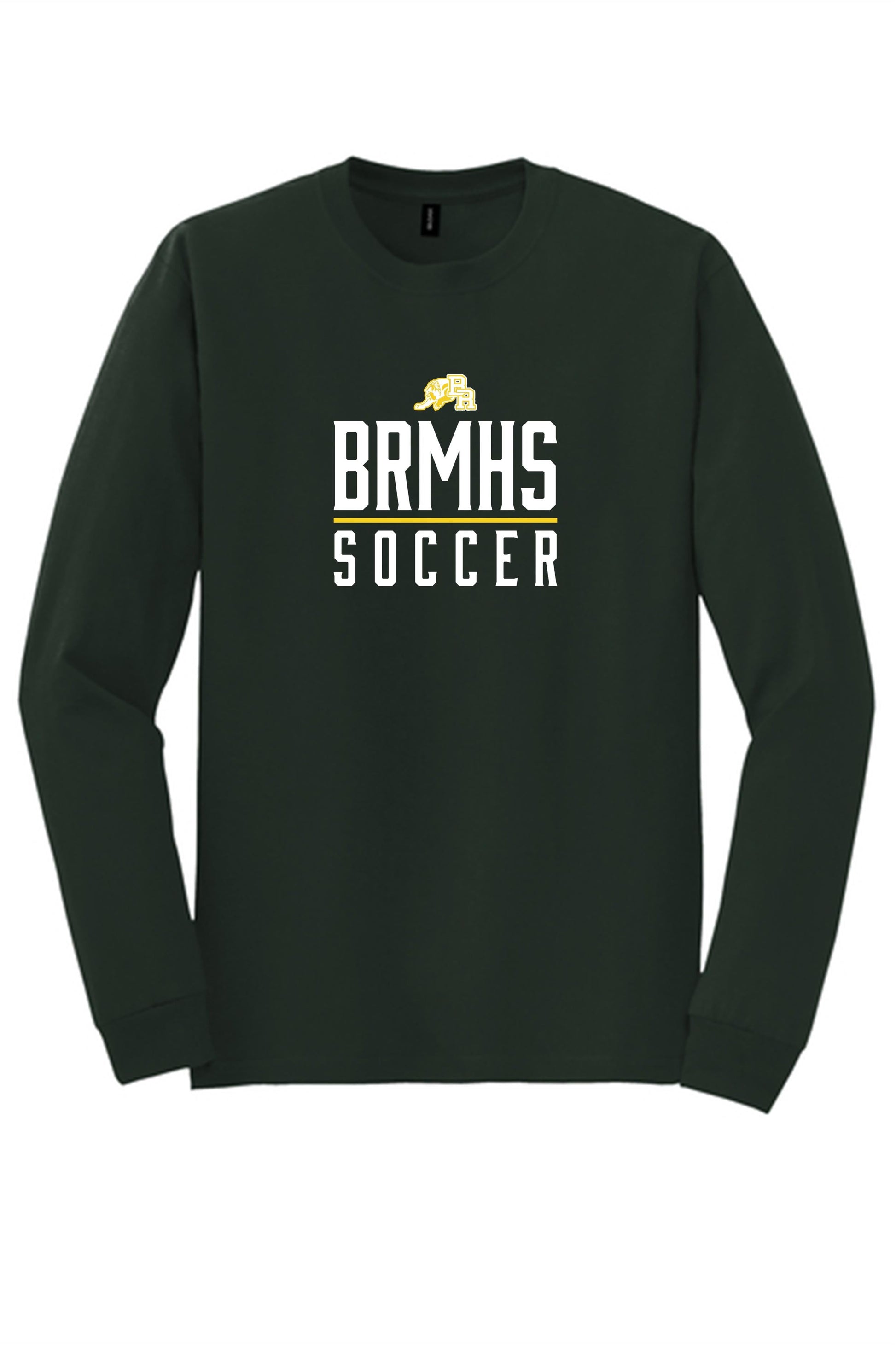 BRMHS Soccer LS Tee BRMHS Soccer Forest Green Mens Small - Third Coast Soccer