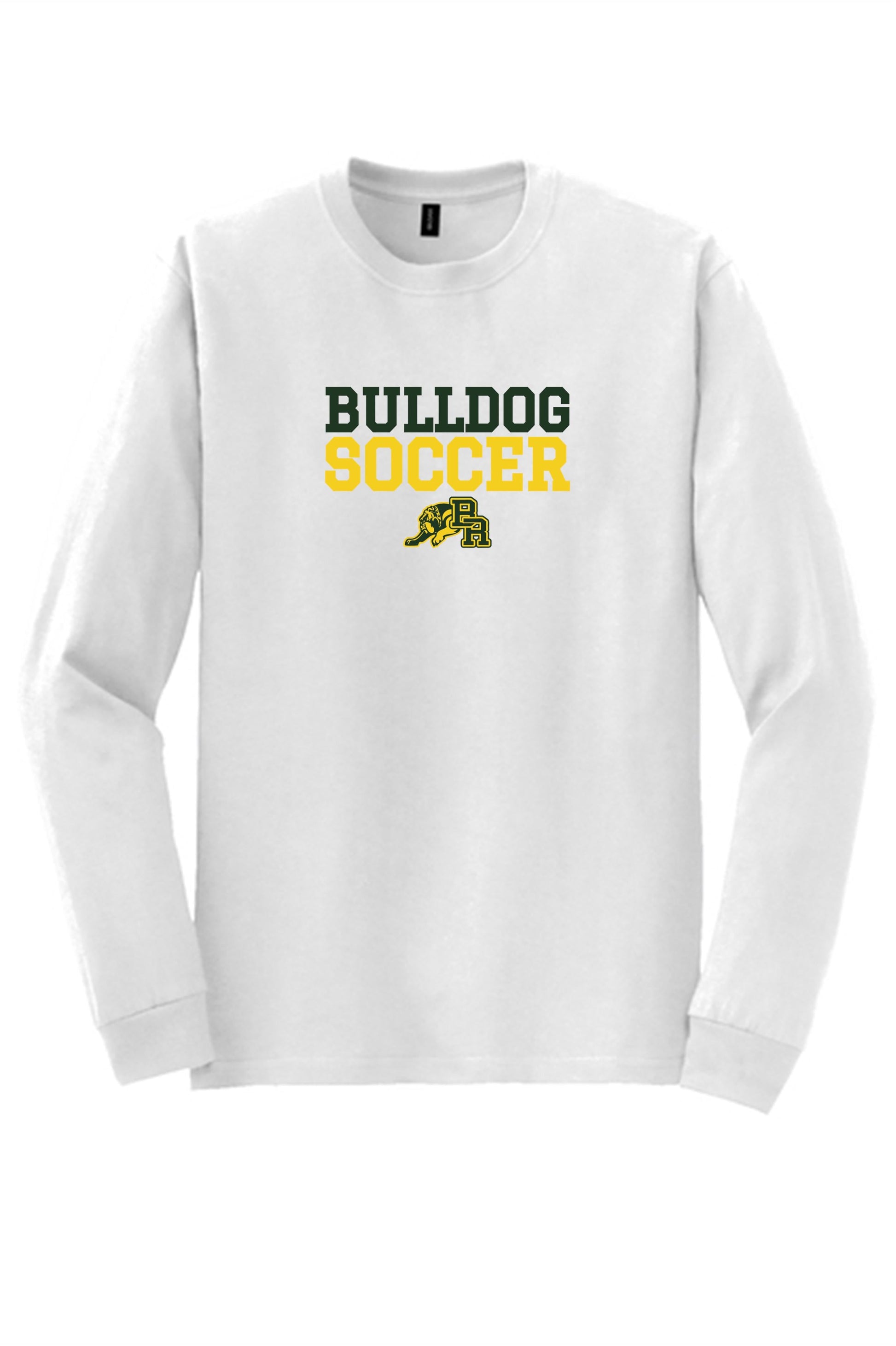 BRMHS Bulldog Soccer LS Tee BRMHS Soccer White Mens Small - Third Coast Soccer