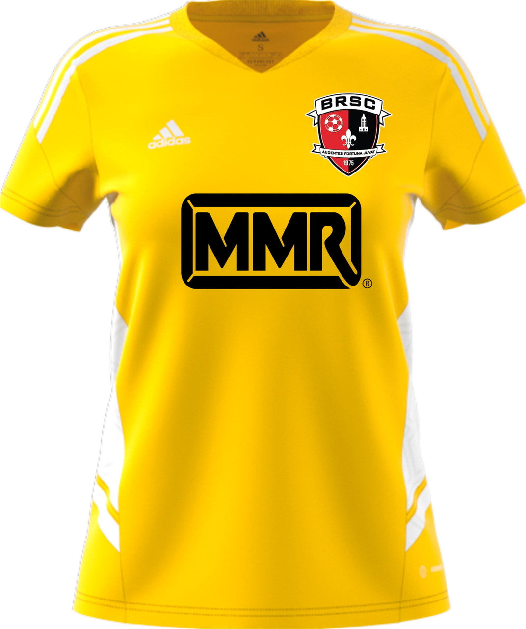 adidas BRSC Womens Condivo 22 Goalkeeper Jersey - Yellow BRSC 2022-2024 Womens Extra Small Team Yellow/White - Third Coast Soccer