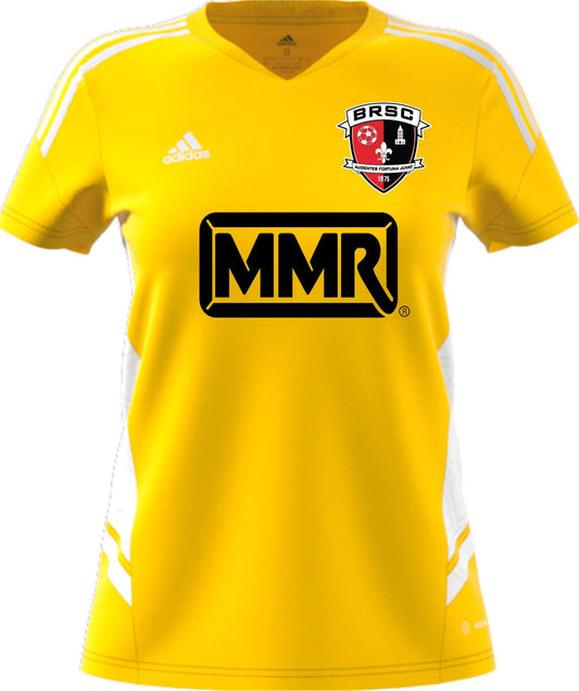 adidas BRSC Womens Condivo 22 Goalkeeper Jersey - Yellow BRSC 2022-2024 Womens Extra Small Team Yellow/White - Third Coast Soccer
