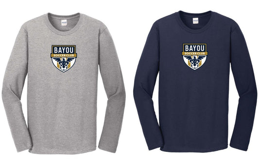 Bayou Soccer Club Long-Sleeve Performance Tee Bayou Soccer Club Spiritwear   - Third Coast Soccer